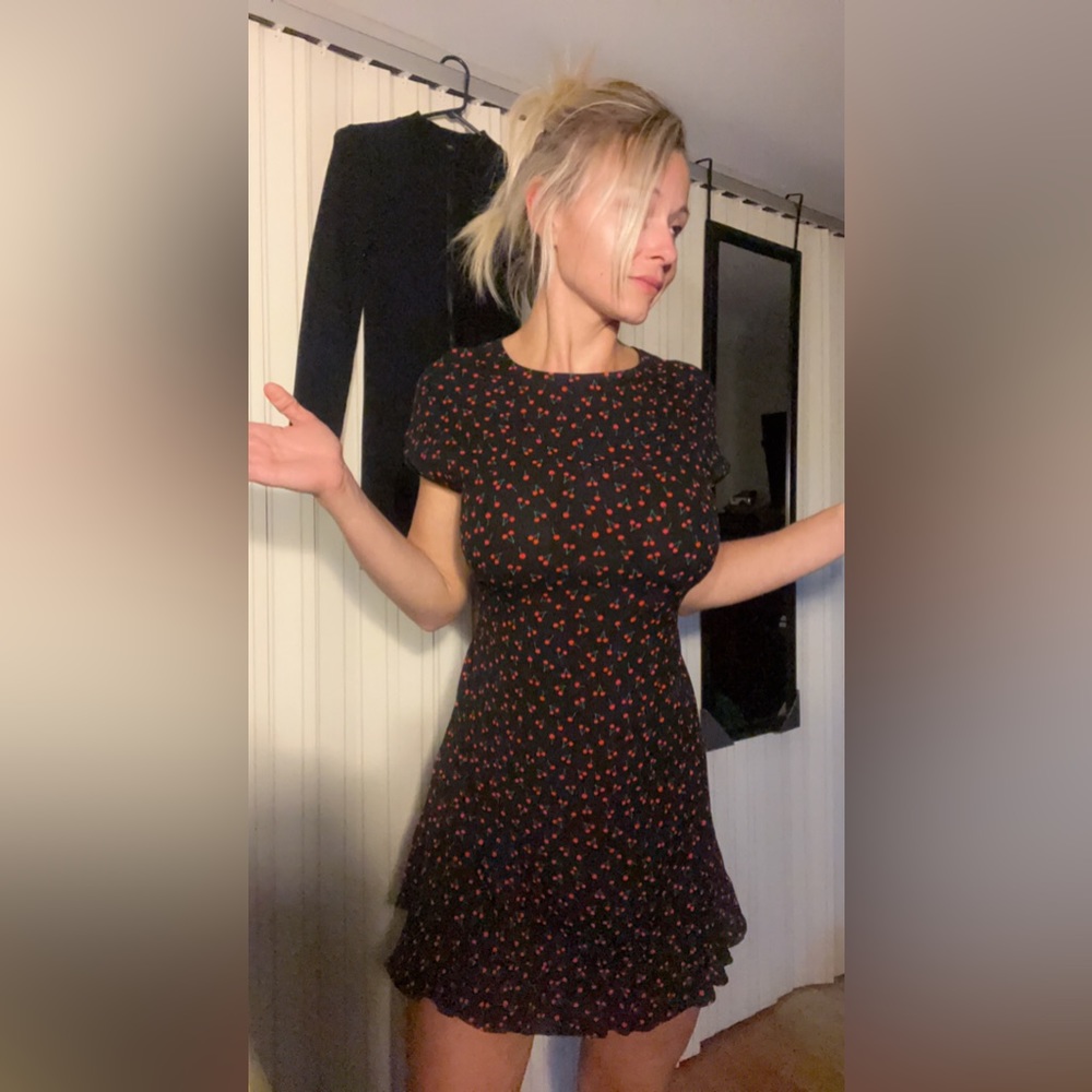 Cherry print sugar pop dress